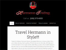 Tablet Screenshot of hermanntrolley.com